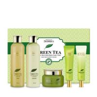 Набор увлажняющих премиум-средств с зеленым чаем Premium Green Tea Total Solution 4 Set