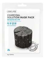 Тканевая маска для лица с древесным углем Charcoal Solution Mask Pack
