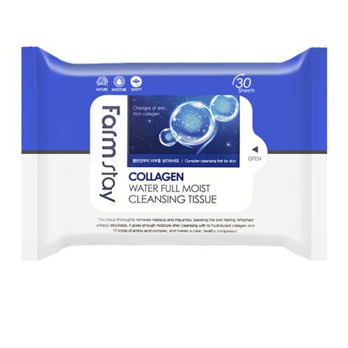 Интенсивно увлажняющие салфетки с коллагеном Collagen Water Full Moist Cleansing Tissue