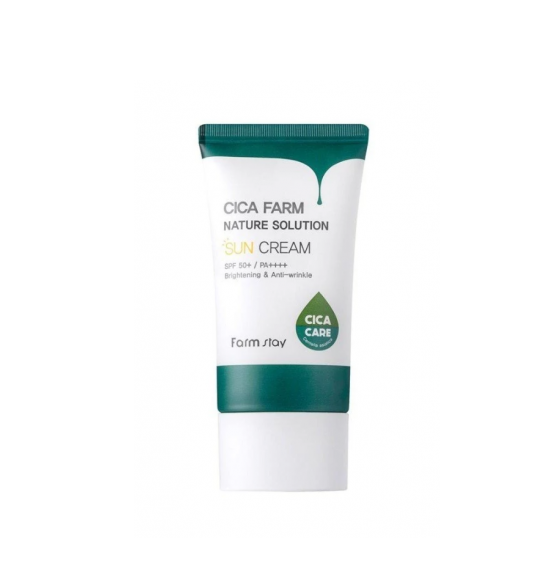Cолнцезащитный крем c  центеллой азиатской FarmStay Cica Farm Nature Solution Sun Cream