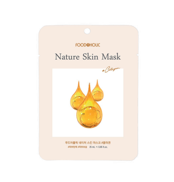 Тканевая маска для лица с коллагеном FoodaHolic Nature Skin Mask Collagen