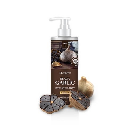Шампунь против выпадения волос с экстрактом чёрного чеснока Deoproce Black Garlic Intensive Energy Shampoo 1000 ml