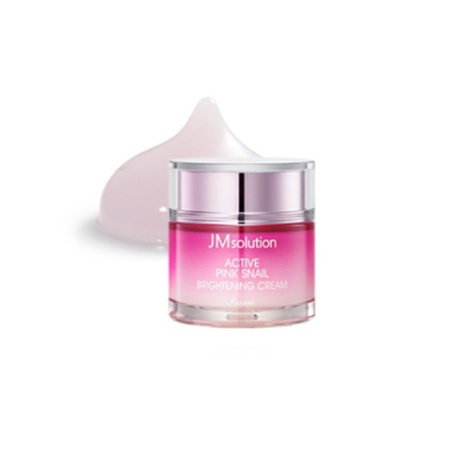 Крем для сияния кожи с муцином розовой улитки
JM Solution Active Pink Snail Brightening Cream Prime