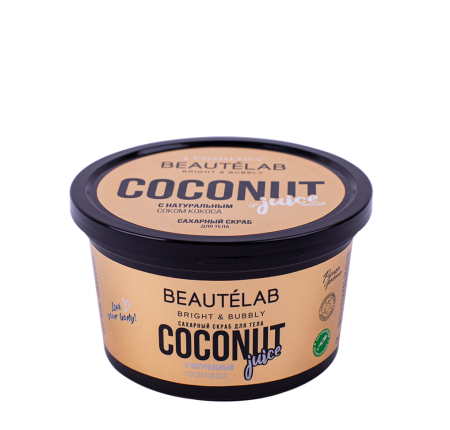 L'Cosmetics Скраб для тела Сахарный Beautélab, Ваниль с натуральным соком кокоса, 250 мл