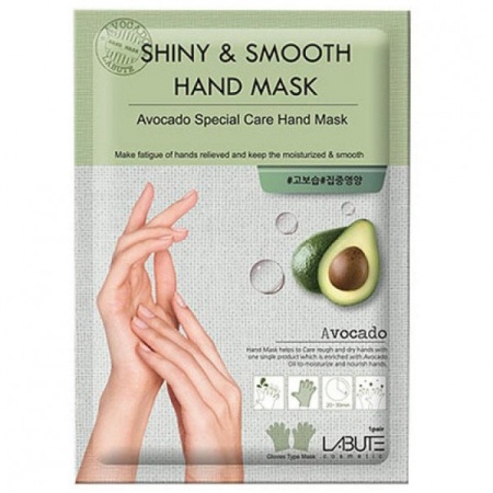 Маска тканевая для рук «Сияние и мягкость» LABUTE shiny & smooth hand Mask