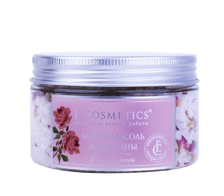 L'Cosmetics Морская соль мертвого моря для ванн с сухоцветами "Чайная роза", 300 гр