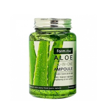 Ампула с экстрактом алоэ вера Farmstay Aloe All In One Ampoule 250 ml