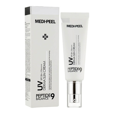 MEDI-PEEL Солнцезащитный крем с пептидами Peptide 9 Balance UV Derma Sun Cream SPF50+ PA++++, 50ml