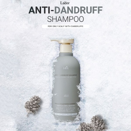Слабокислотный шампунь против перхоти Lador Anti Dandruff Shampoo 530 ml