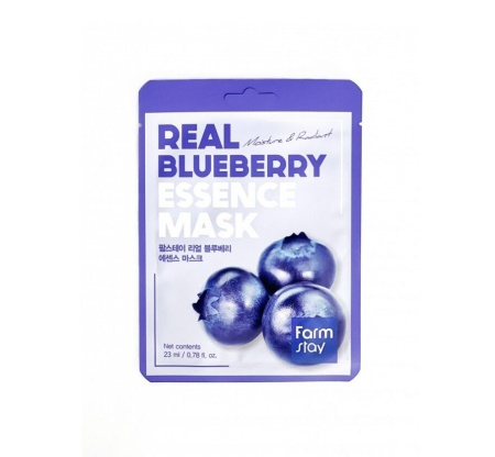 Тканевая маска для лица с экстрактом черники Real Blueberry Essence Mask