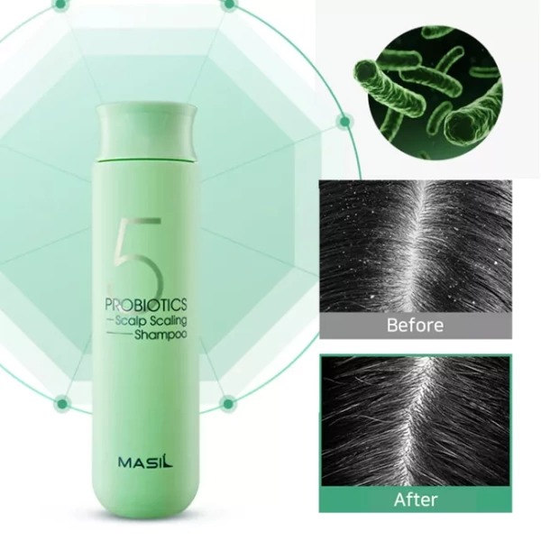 Глубокоочищающий шампунь с пробиотиками Masil 5 Probiotics Scalp Scaling Shampoo 50 ml