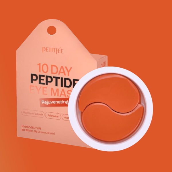 PETITFEE Гидрогелевые патчи для глаз - Антивозраст 10 Day Peptide Eye Mask – Rejuvenating, 28 гр