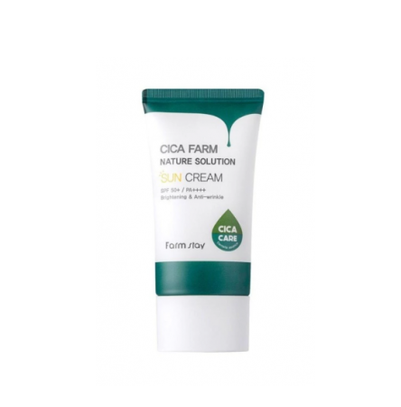 Cолнцезащитный крем c  центеллой азиатской FarmStay Cica Farm Nature Solution Sun Cream
